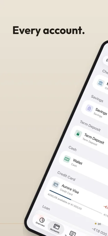 Every account in one place in Gilt