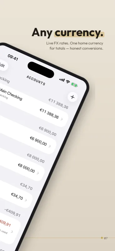 Gilt multi-currency accounts with live exchange rates