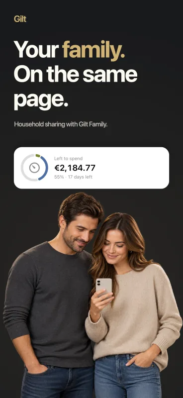 Share a household ledger through iCloud — Gilt family